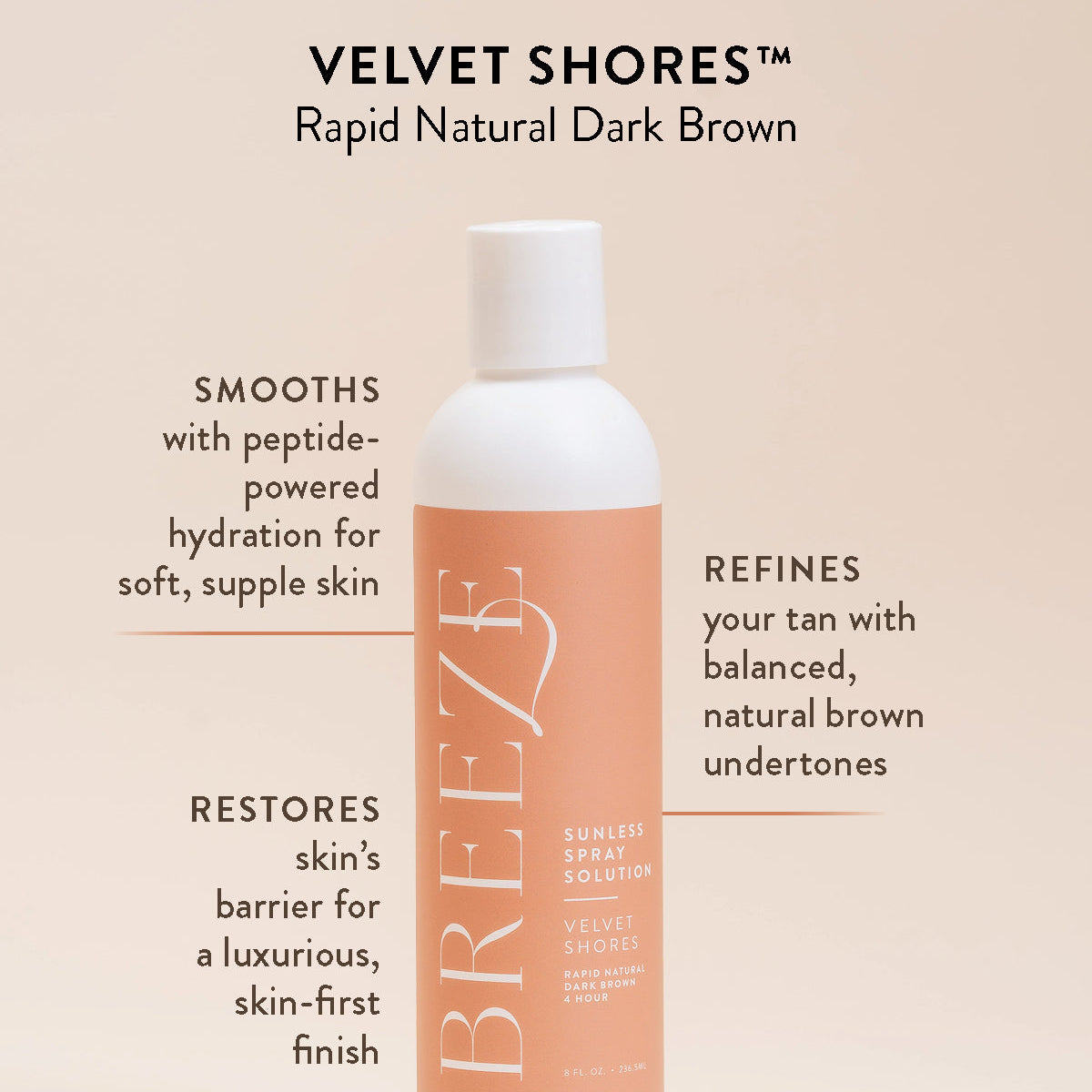 Velvet Shores Rapid, Sunless Skincare Professional Solution